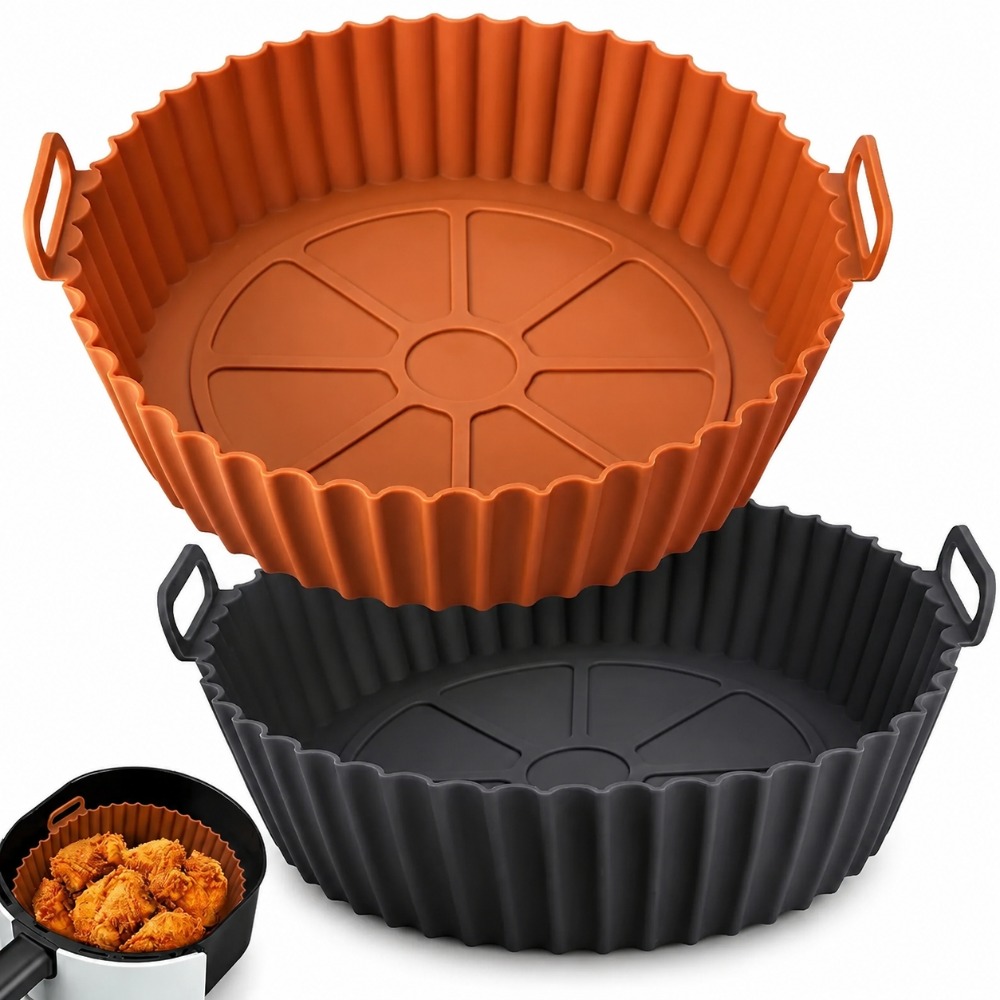 Air Fryer Silicone Pot Liner - Air Fryer Silicone Basket Reusable Liner