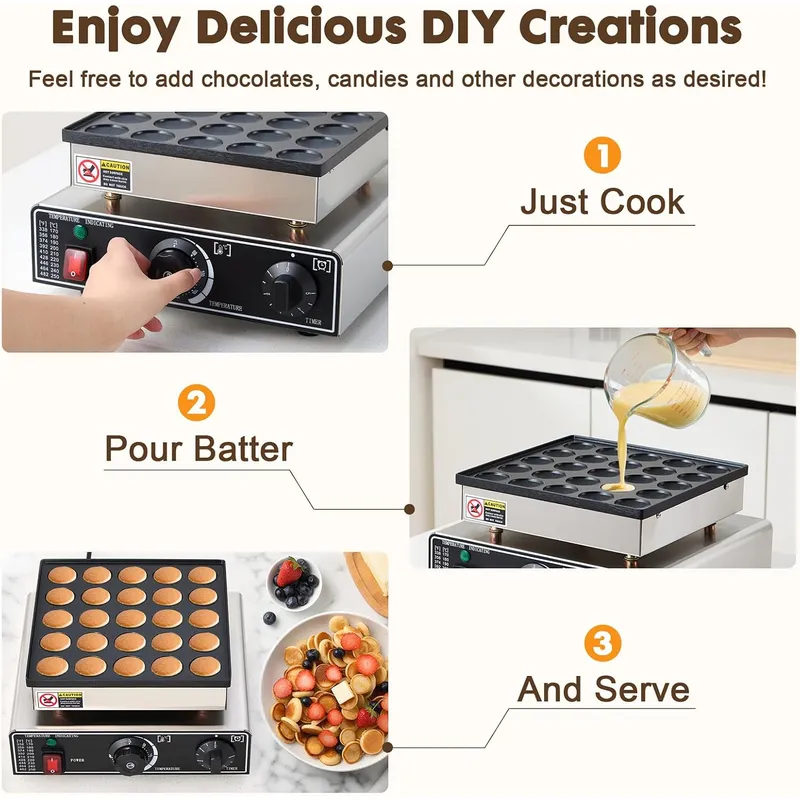 Mini Pancake Maker Commercial  - Mini Waffle Maker Machine recension och pris