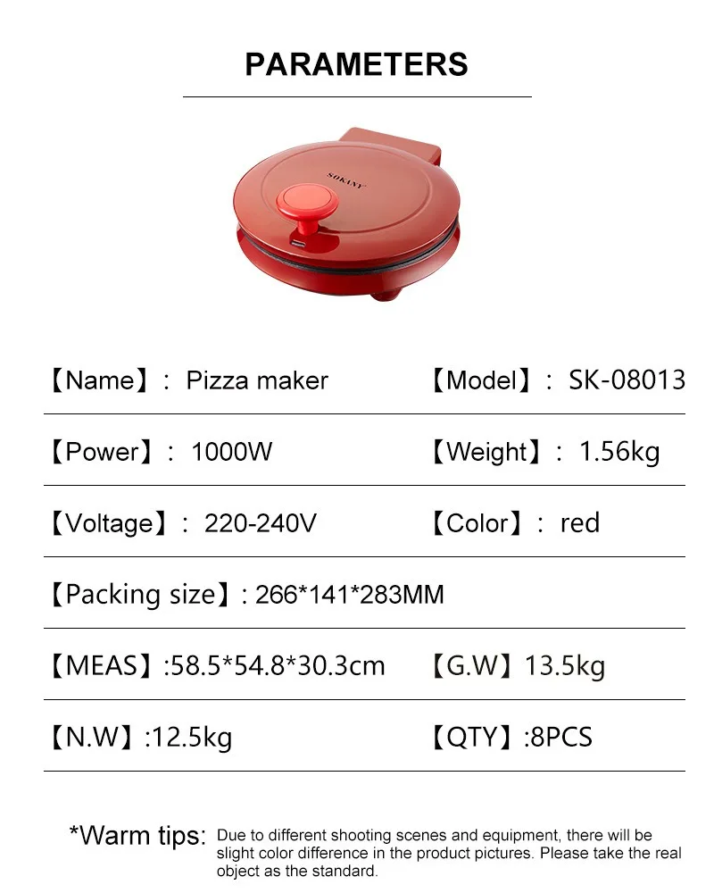 110V Electric Pizza Machine, D - Mini Waffle Maker Machine recension och pris
