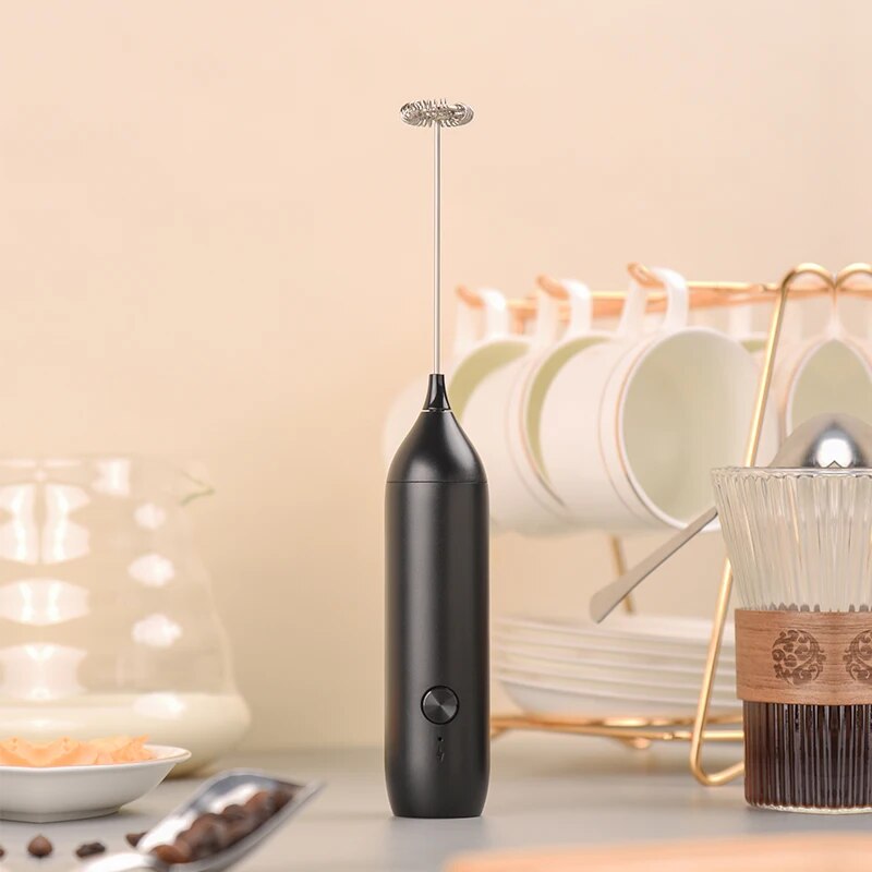 Electric Milk Frother Coffee F - Portable Blender Usb Rechargeable recension och pris