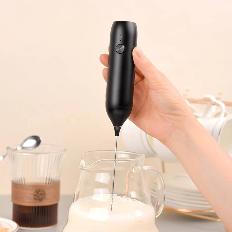 Electric Milk Frother Coffee F - Portable Blender Usb Rechargeable recension och pris