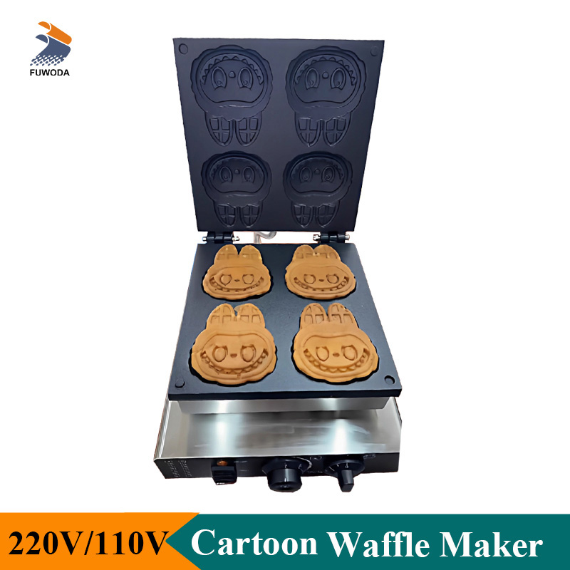 Professional Cartoon Shape Waf - Mini Waffle Maker Machine recension och pris