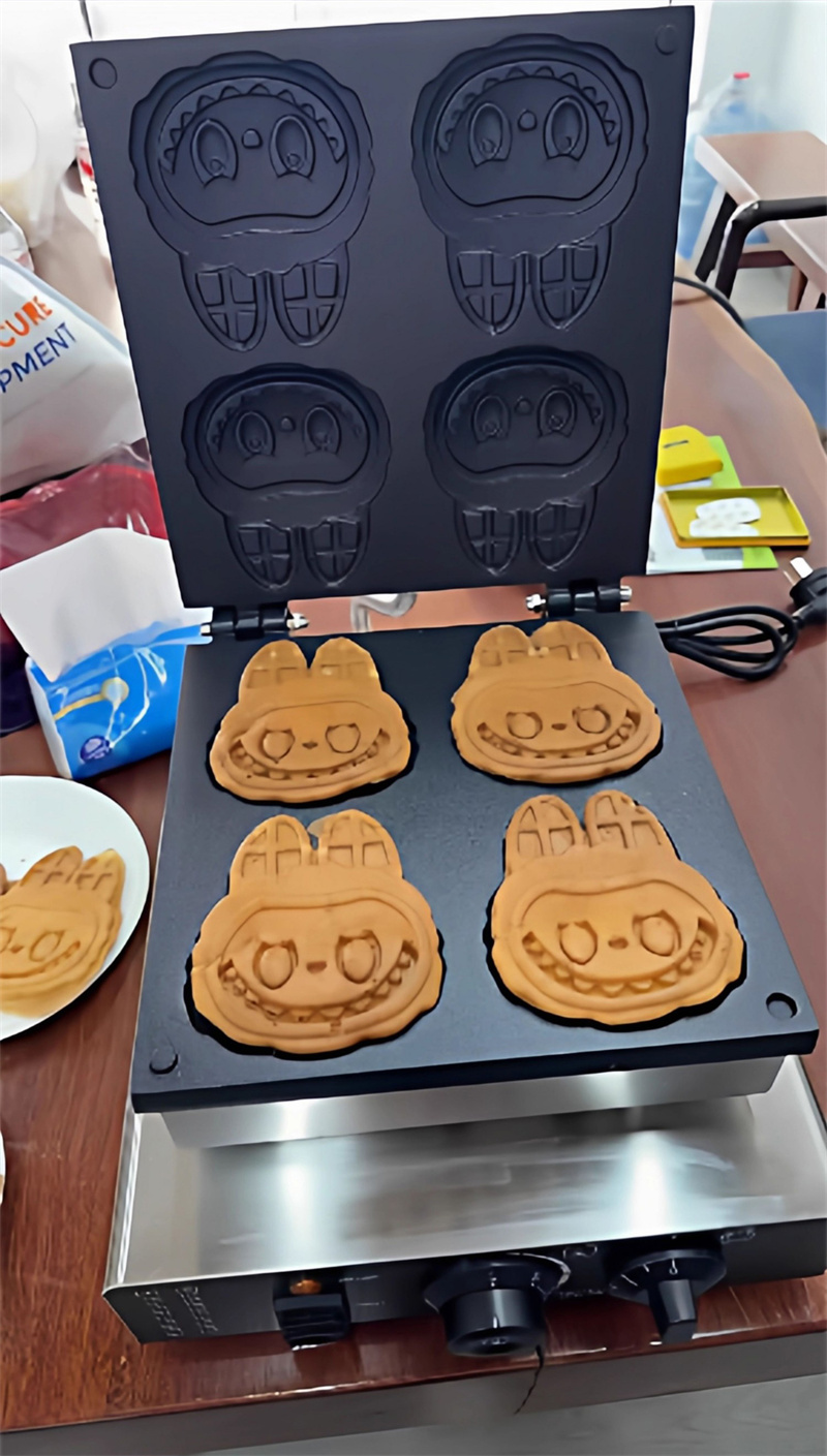Professional Cartoon Shape Waf - Mini Waffle Maker Machine recension och pris