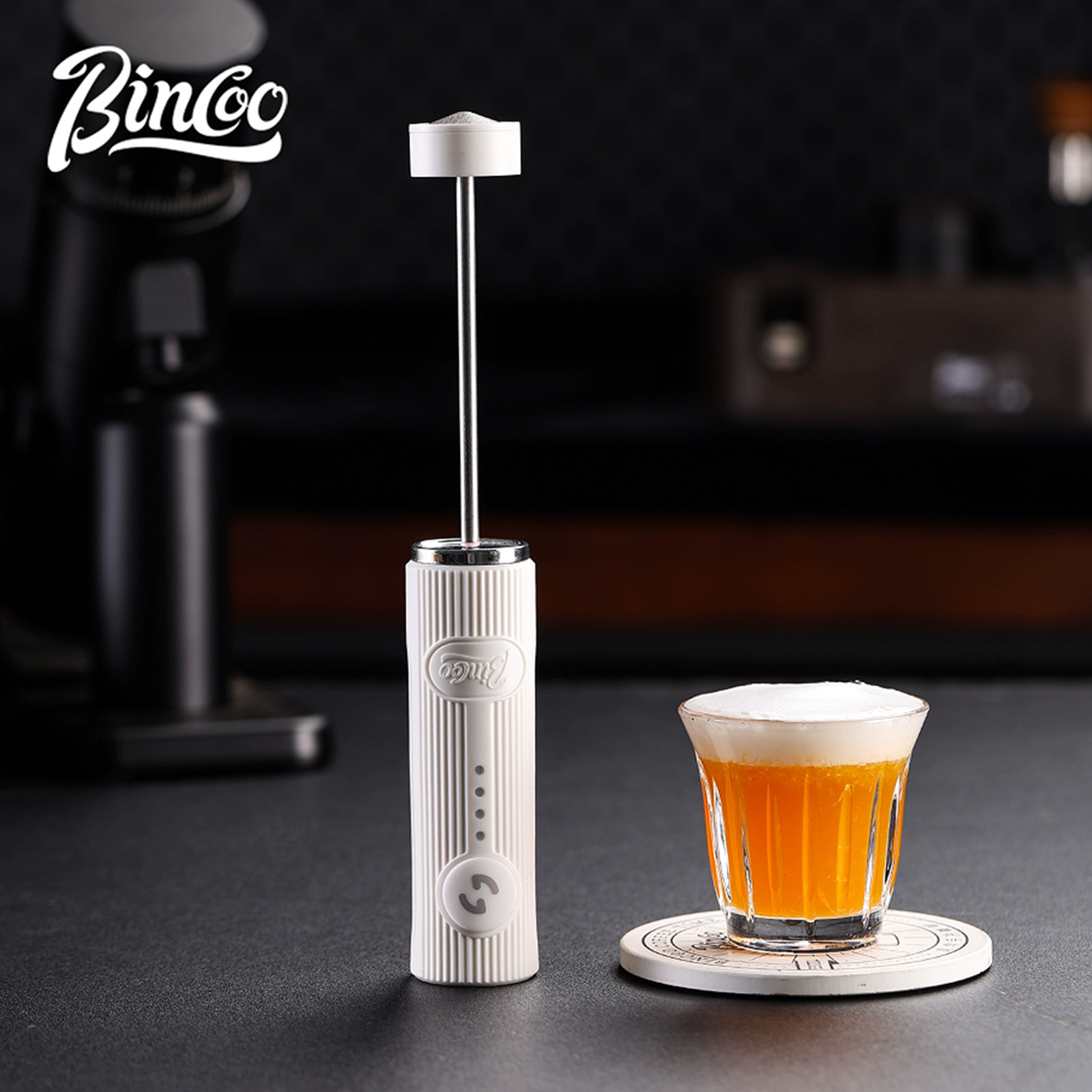 Bincoo New Milk Foamer Coffee  - Electric Milk Frother Handheld recension och pris