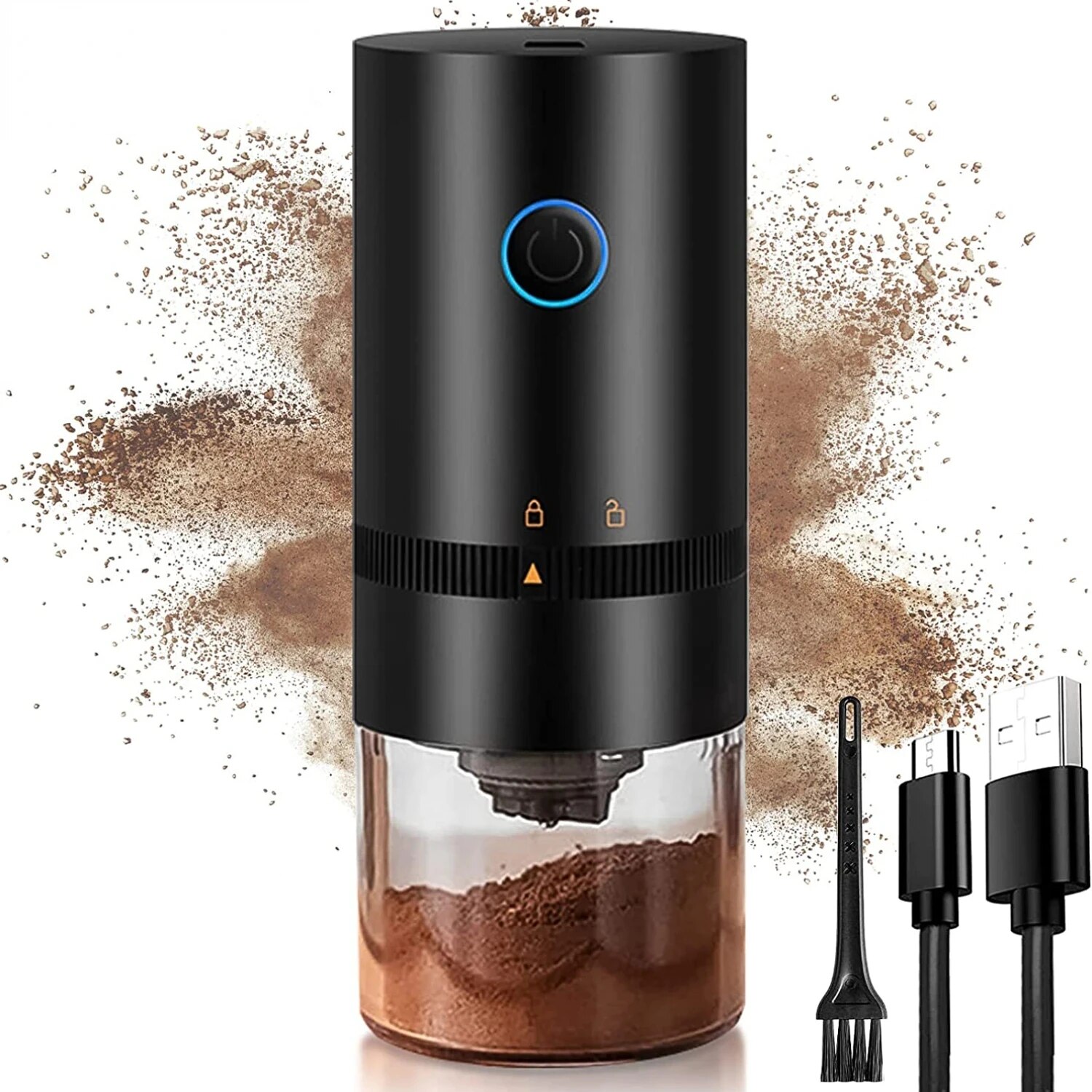 Coffee Grinder TYPE C USB Char - Coffee Bean Grinder Electric recension och pris