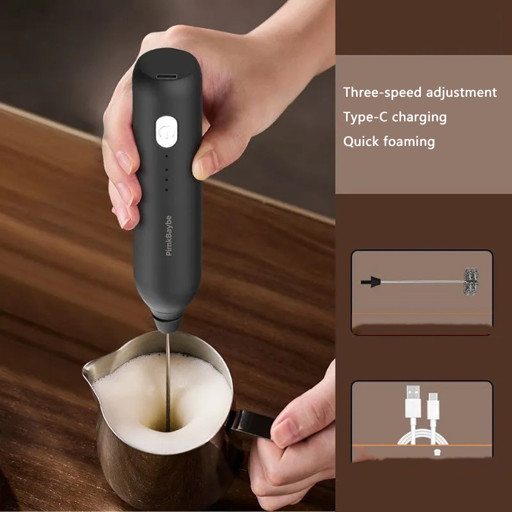 Electric Coffee Milk Foaming M - Electric Milk Frother Handheld recension och pris